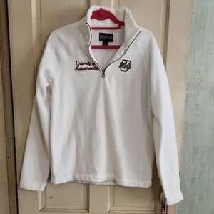 JanSport White University of Massachusetts Sweatshirt